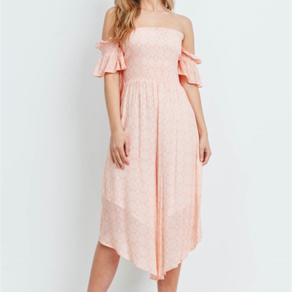 PEACH WHITE ROMPER - Picture 8 of 14